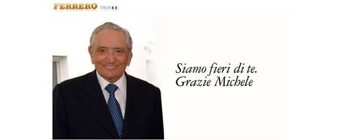 L'ultimo saluto a Michele Ferrero da parte dell'azienda