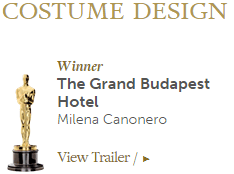 Oscar "Costume Design" 2015 all'italiana Milena Canonero