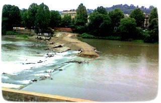 Fiume Po a Torino, lavori per la diga