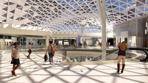 Le Gru, centro commerciale. Rendering del restyling