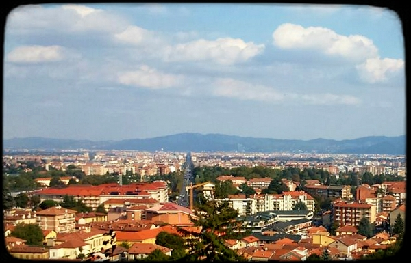 Veduta di corso Francia (Torino) dal Castello di Rivoli.