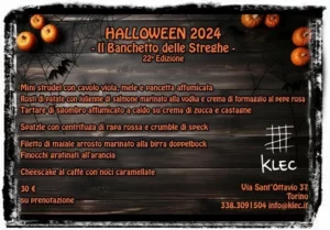 Banchetto delle Streghe. Cena a tema Halloween a Torino