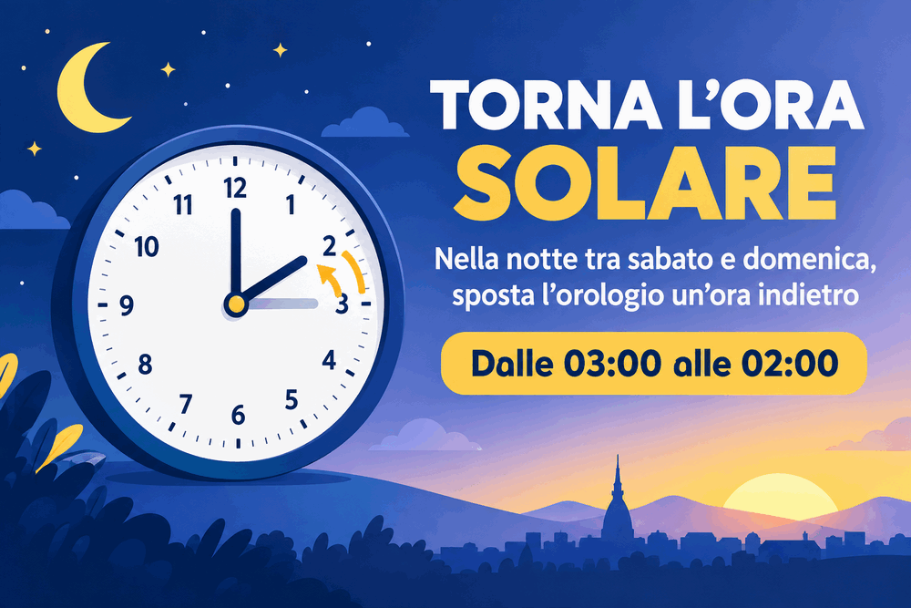 Passaggio dall'ora legale all'ora solare