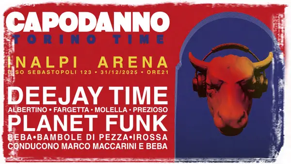 Capodanno 2026 a Torino. Locandina concerto Inalpi Arena